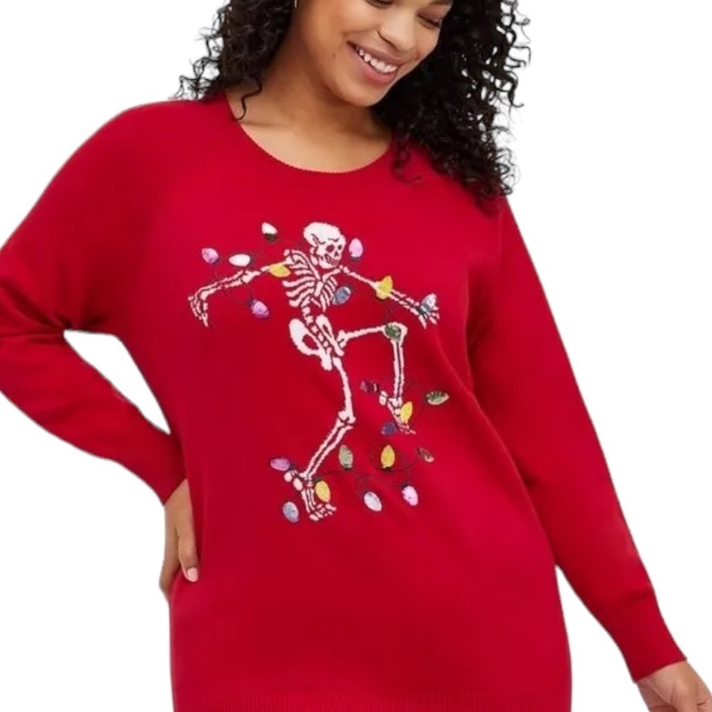 Torrid Skeleton Christmas Sweater